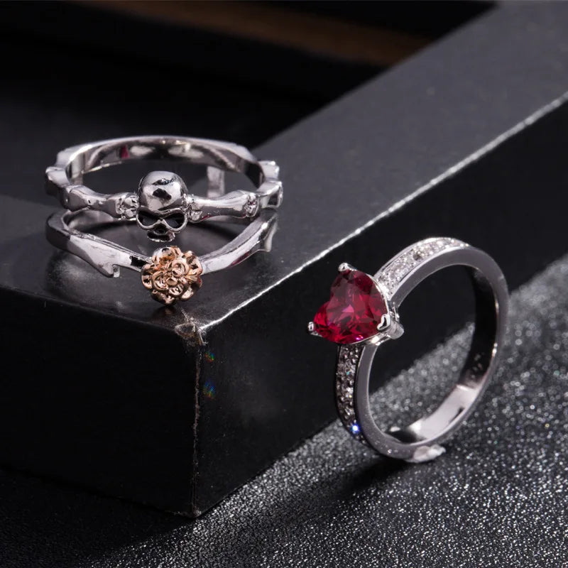 Bague femme acier inoxydable
